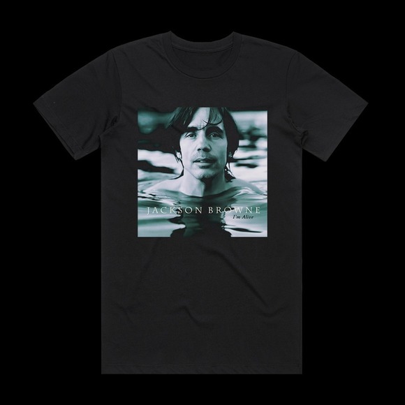 Jackson Browne Im Alive Album Cover T-Shirt Black - Picture 1 of 4